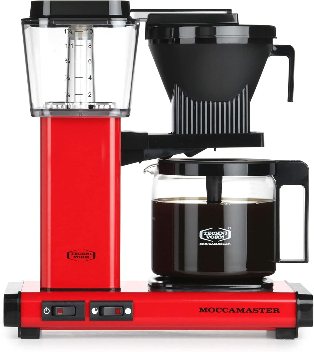 Moccamaster KBG Select, Kaffeemaschine, Retro Kaffeemaschine, Filterkaffee, Off-White, 1.25L