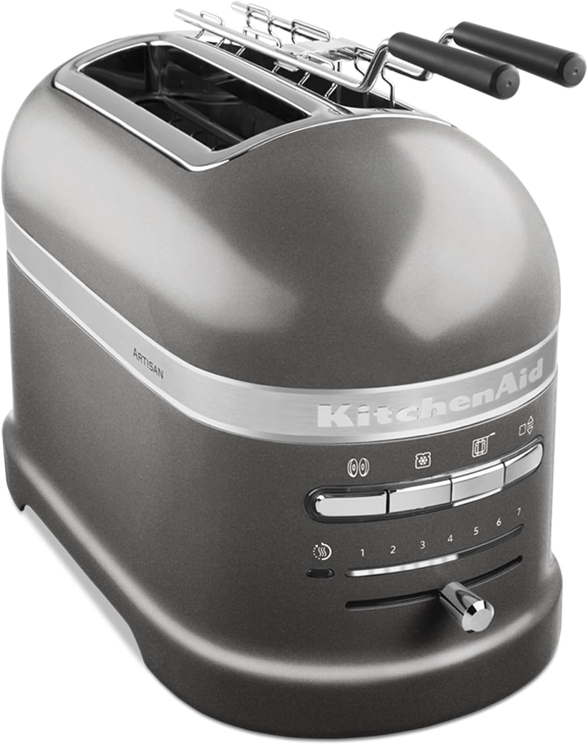 KitchenAid Toaster für 2 Scheiben mit Sandwich-Zange | Artisan | Retro Toast Machine | Verschiedene Funktionen und Bräunungsstufen | Grün