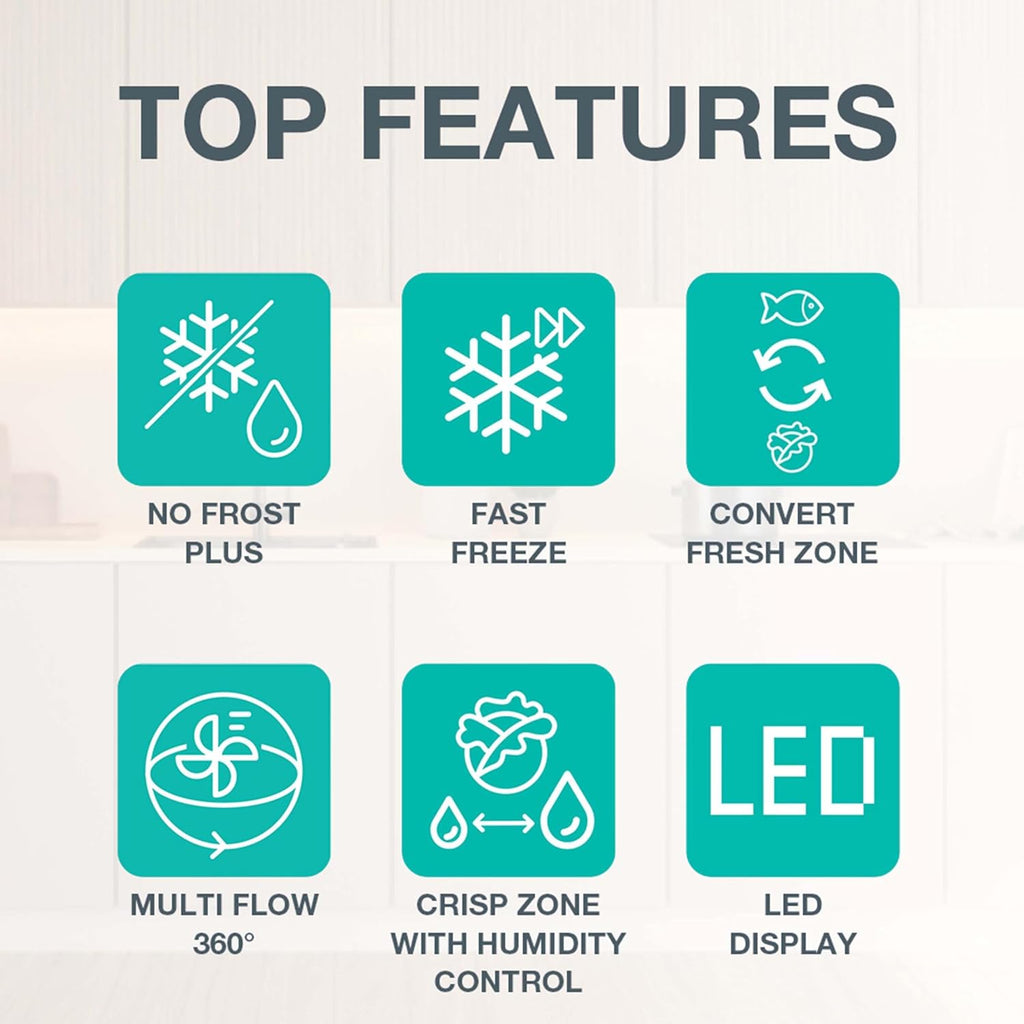 Gorenje N 619EAW4 Kühl-Gefrier-Kombination / LED Display / 186 cm / 300 l / NoFrostPLus / Gemüsefach mit Feuchteregler / FastFreeze / weiß