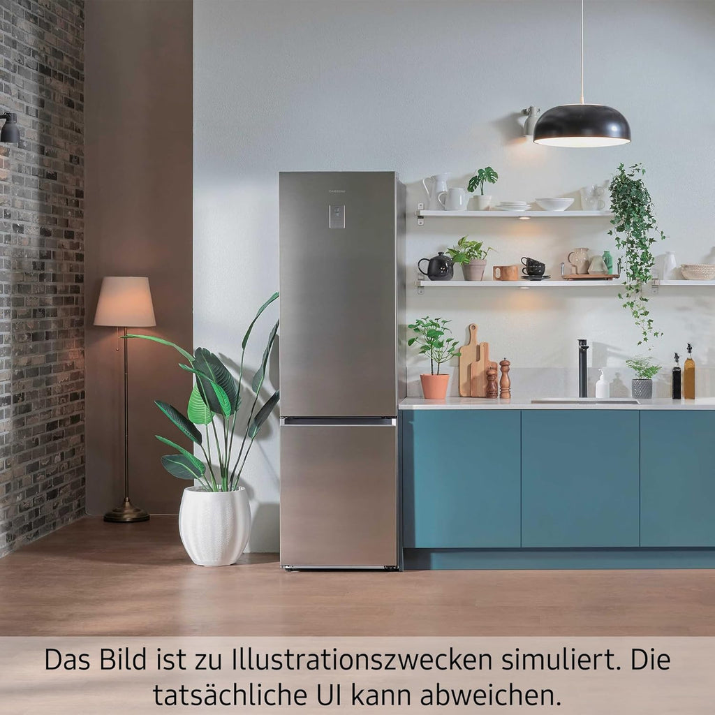 Samsung RL38A776ASR/EG Bespoke Kühl-/Gefrierkombination, 203 cm, 387 ℓ, 35 dB(A), Space Max Technologie, Twin Cooling+, Cool Select+, Metal Cooling, No Frost+, Edelstahl Look