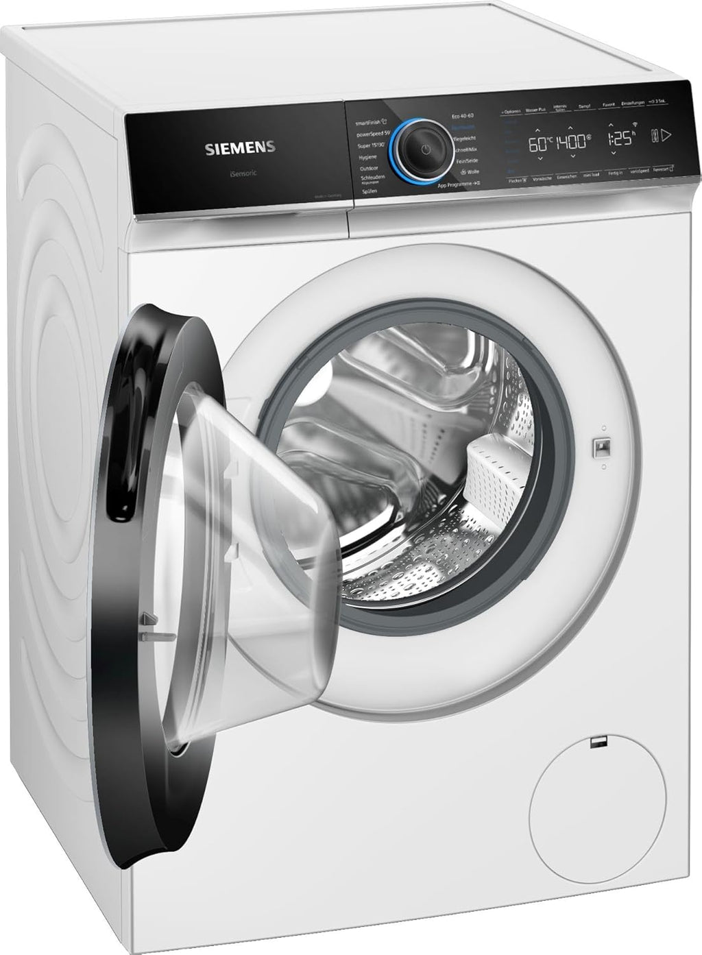 Siemens WM14N223 Waschmaschine iQ300, Frontlader mit 7kg Fassungsvermgen, 1400 UpM, speedPack L, LED-Display,Outdoor-Programm, Wei, 60cm