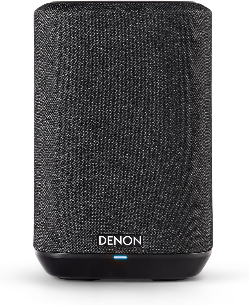 Denon Home 150 Multiroom-Lautsprecher, HiFi Lautsprecher mit HEOS Built-in, Alexa integriert, WLAN, Bluetooth, USB, AirPlay 2, Hi-Res Audio, schwarz