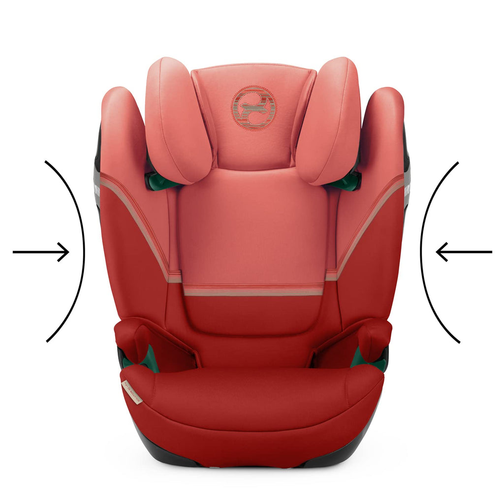 CYBEX Gold Kindersitz Solution S2 i-Fix, Für Autos mit und ohne ISOFIX, 100 - 150 cm, Ab ca. 3 bis 12 Jahre (15 - 50 kg), Lava Grey