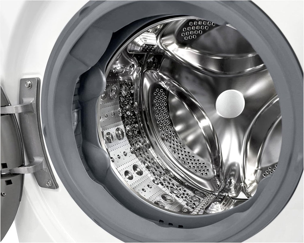 LG F4WV7080, Klasse A, Frontlader-Waschmaschine 8 kg, 1400 U/Min, AI Direct Drive, Wi-Fi, Tiefenreinigung mit Dampf, Große Kapazität, TRIPLE A, Außentür aus Sicherheitsglas, 62 x 60 x 85 cm ꟷ Weiß