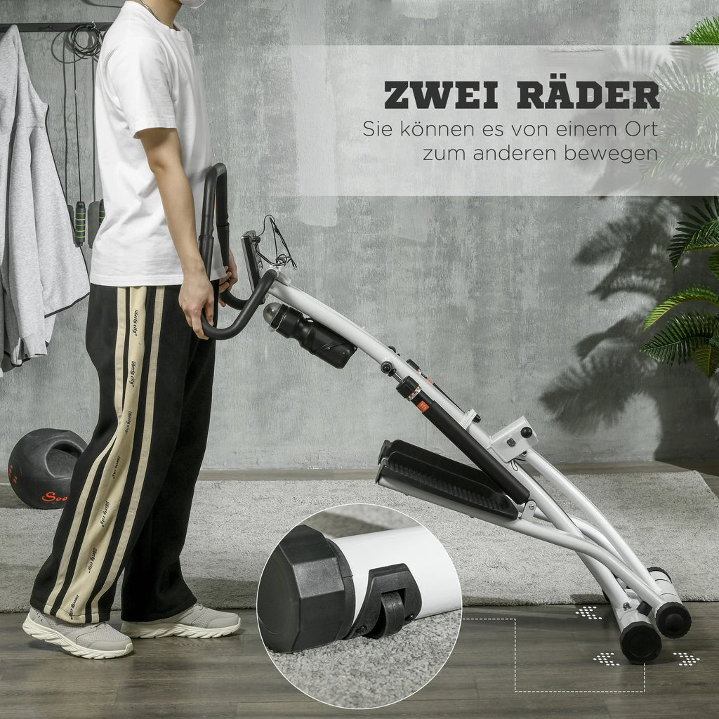 SPORTNOW Stepper mit Handgriff 12 Widerstandsstufen Monitor-Anzeige