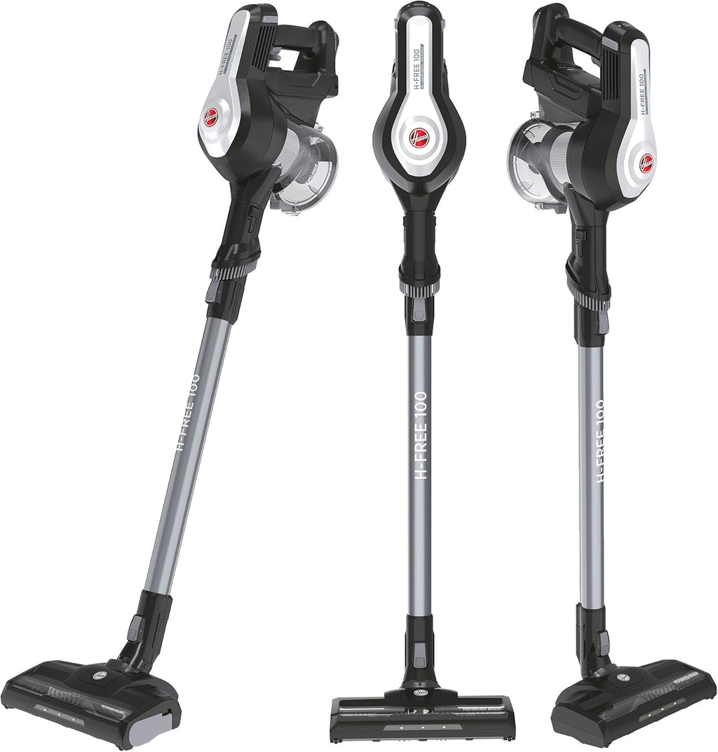 Hoover Akku-Staubsauger Tierhaare H-FREE 100 PETS ohne Beutel + Tierdüse I bis 40 Min. Laufzeit I Staubsauger kabellos mit LED, XL Staubbehlter & Parkfunktion I Akkusauger mit Fugendüse & Staubbürste