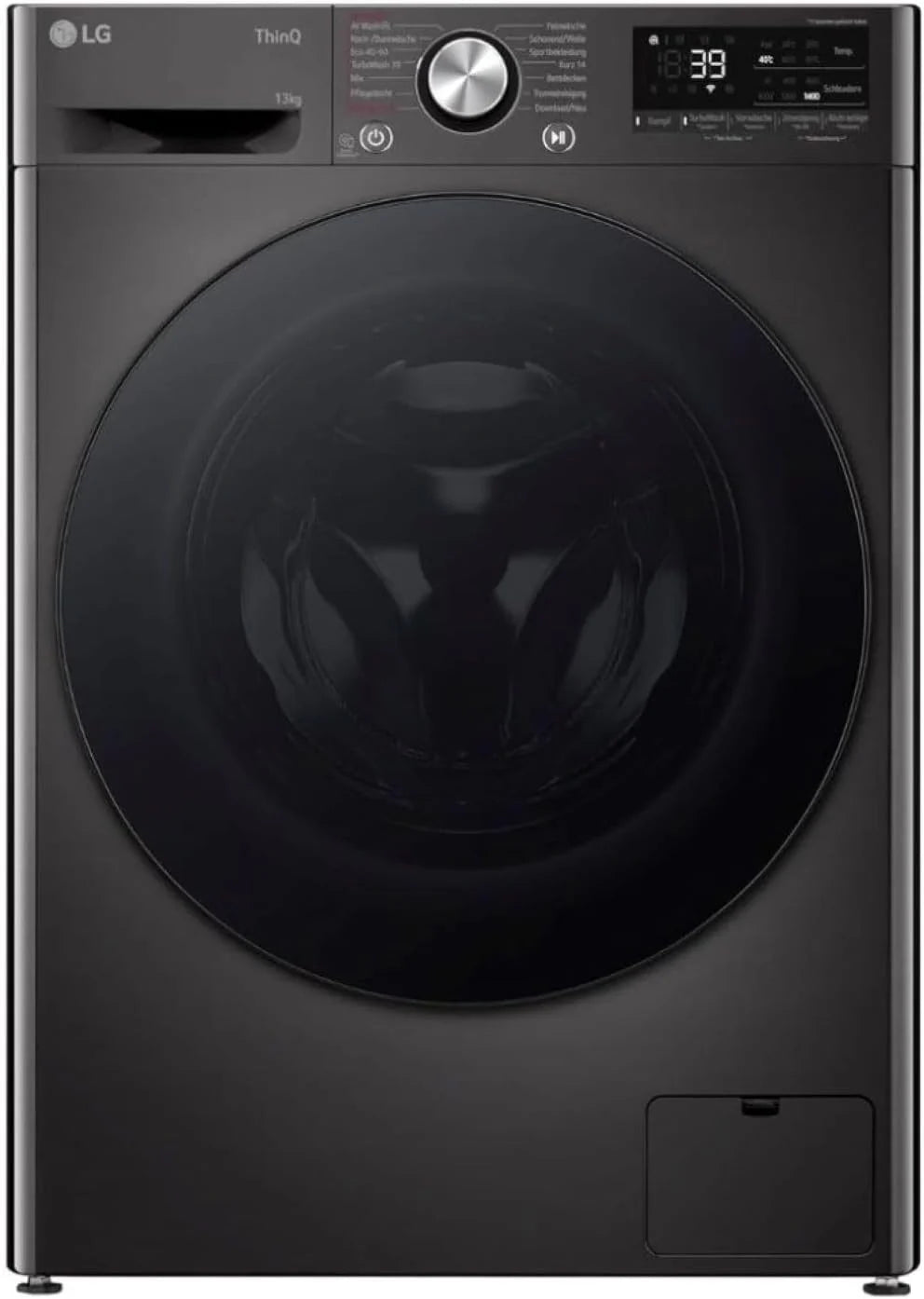 LG F4WV7080, Klasse A, Frontlader-Waschmaschine 8 kg, 1400 U/Min, AI Direct Drive, Wi-Fi, Tiefenreinigung mit Dampf, Groe Kapazitt, TRIPLE A, Auentür aus Sicherheitsglas, 62 x 60 x 85 cm  Wei