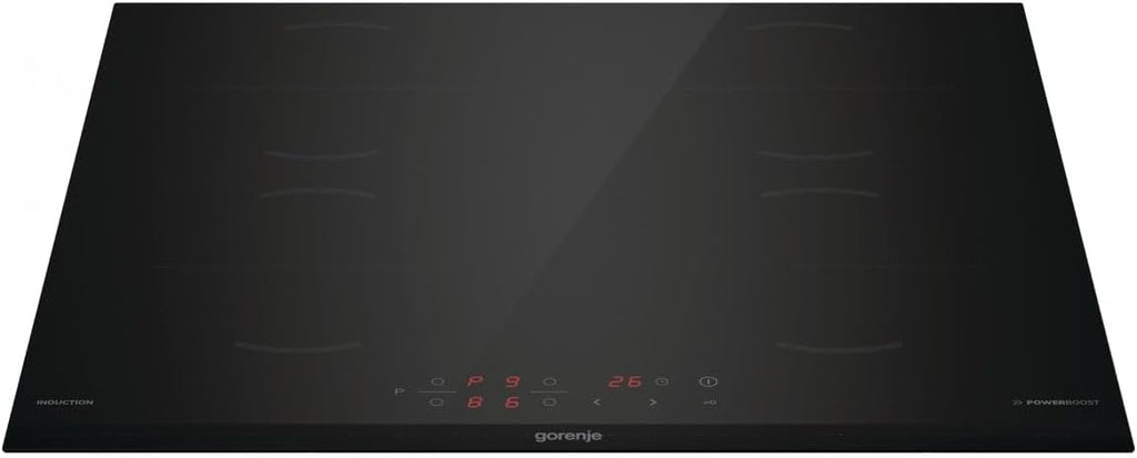Gorenje GI6401BCE Induktions-Kochfeld / 60 cm/TouchControl/PowerBoost/Timer/ChildLock/Restwärmeanzeige/Schwarz