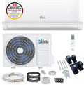 Kältebringer Split Klimaanlage - 9000 BTU (2,6 kW) - Klimagerät mit Heizfunktion, WiFi & App, bis 45qm, sehr leise - Set mit 5m Kupferleitung, Kältemittel R32, Montagematerial, Wandhalterung
