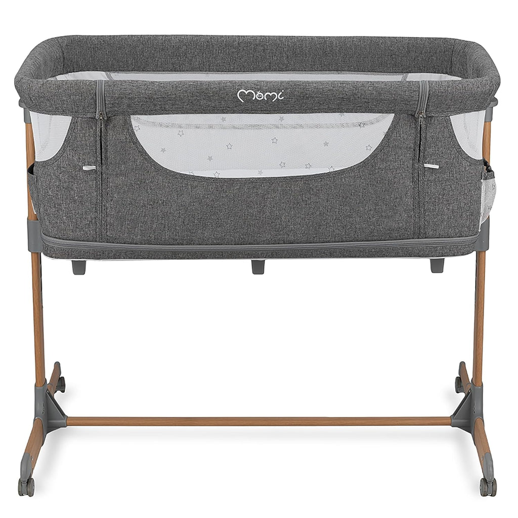 Momi SMART Bed 4-in-1 Kinderbeistellbetten bis 15 kg, Beistellbett für Babys mit Matratze, Höhenverstellbar