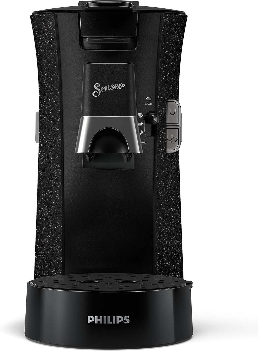 Philips Senseo Select CSA240/20 Kaffeepadmaschine (Kaffeestrkewahl Plus, Memo-Funktion, aus recyceltem Plastik), Schwarz Eco