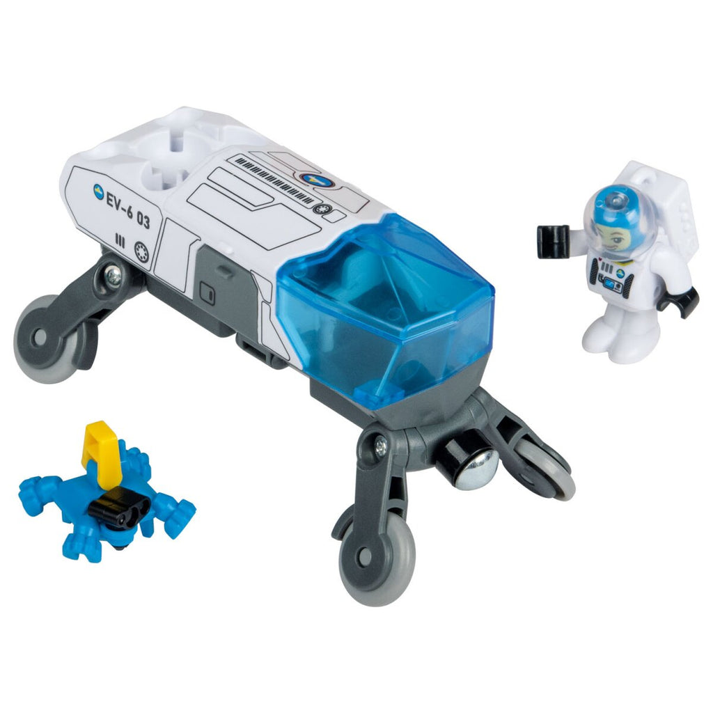 Playtive Holz-Eisenbahn-Set Weltraumstation, 67-teilig - B-Ware neuwertig