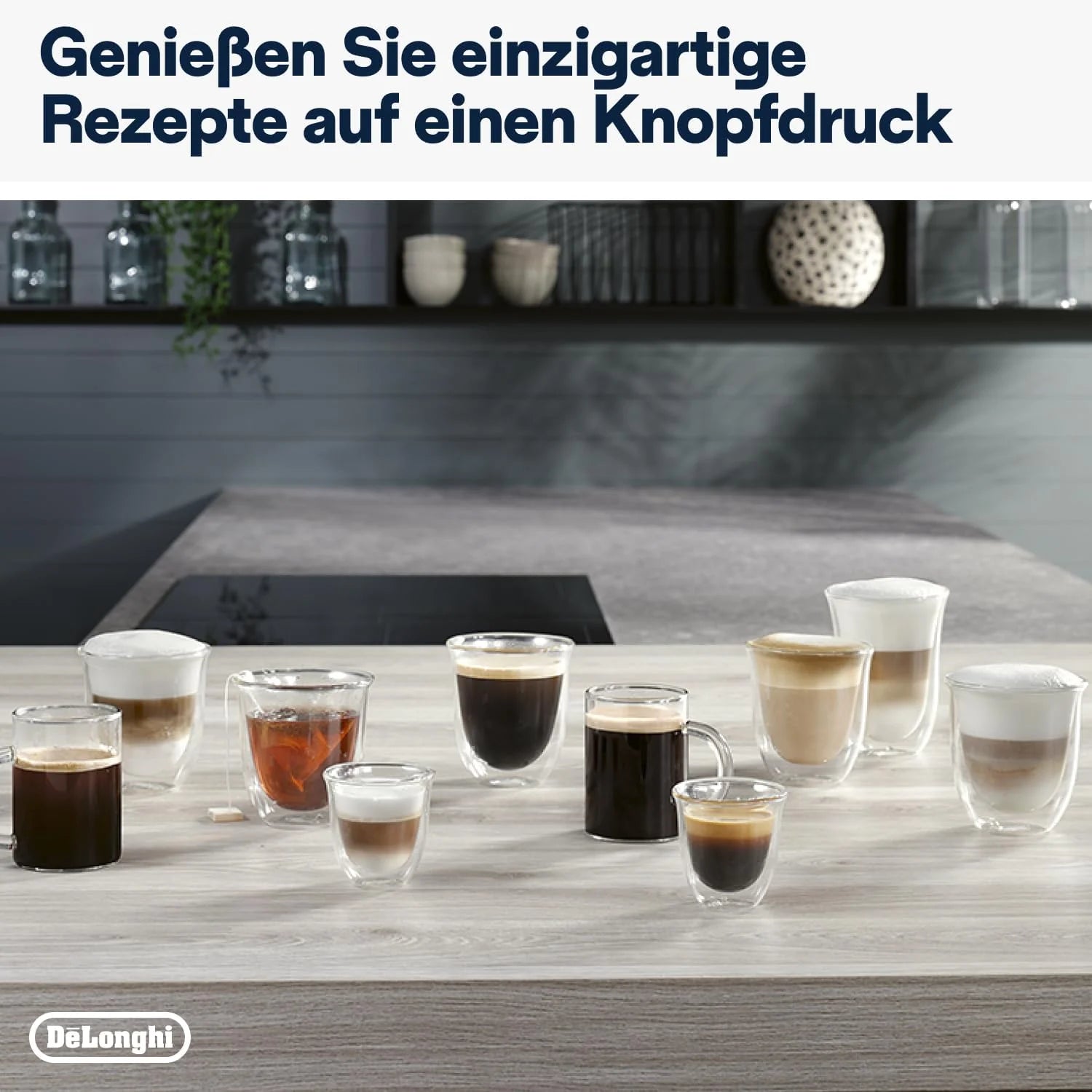 De'Longhi Magnifica Evo Next ECAM312.80.TB, Kaffeevollautomat mit 13 Getränken (Cappuccino, Espresso, Latte Macchiato), 2,4'' TFT Farbdisplay, LatteCrema Milchsystem, 2-Tassen-Funktion, Titan