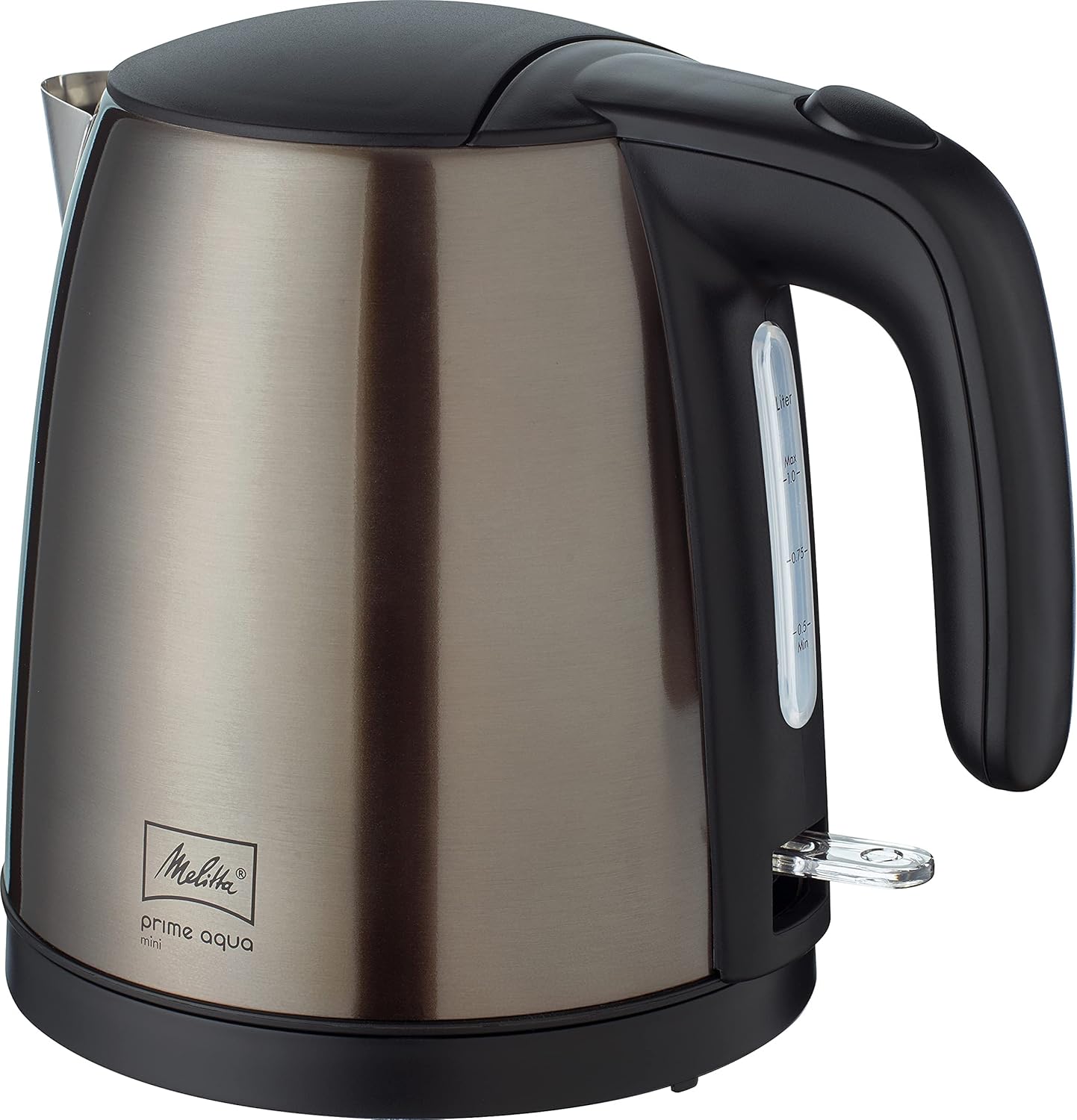 Melitta AromaFresh - Filterkaffeemaschine - mit Glaskanne - integriertes Mahlwerk - Timer Funktion - 10 Tassen - Pure Black