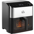 HOMCOM Heißluftfritteuse Airfryer fettarm schnelles Garen