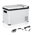 Outsunny Auto-Kühlschrank Kompressor LCD-Panel Batterieschutz Weiß