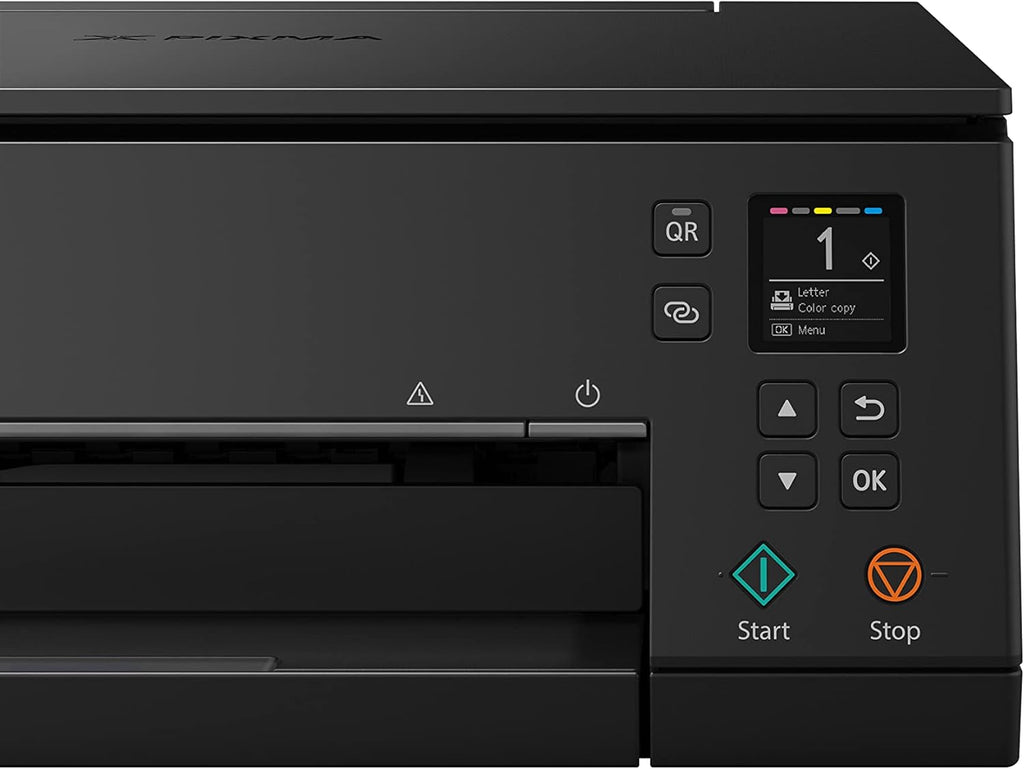 Canon PIXMA TS6350a Drucker Farbtintenstrahl Multifunktionsgerät DIN A4 (Fotodrucker, Scanner, Kopierer, OLED, 4.800x1.200 dpi, USB, WLAN, 5 separate Tinten, Duplexdruck, 2 Papierzuführungen), schwarz