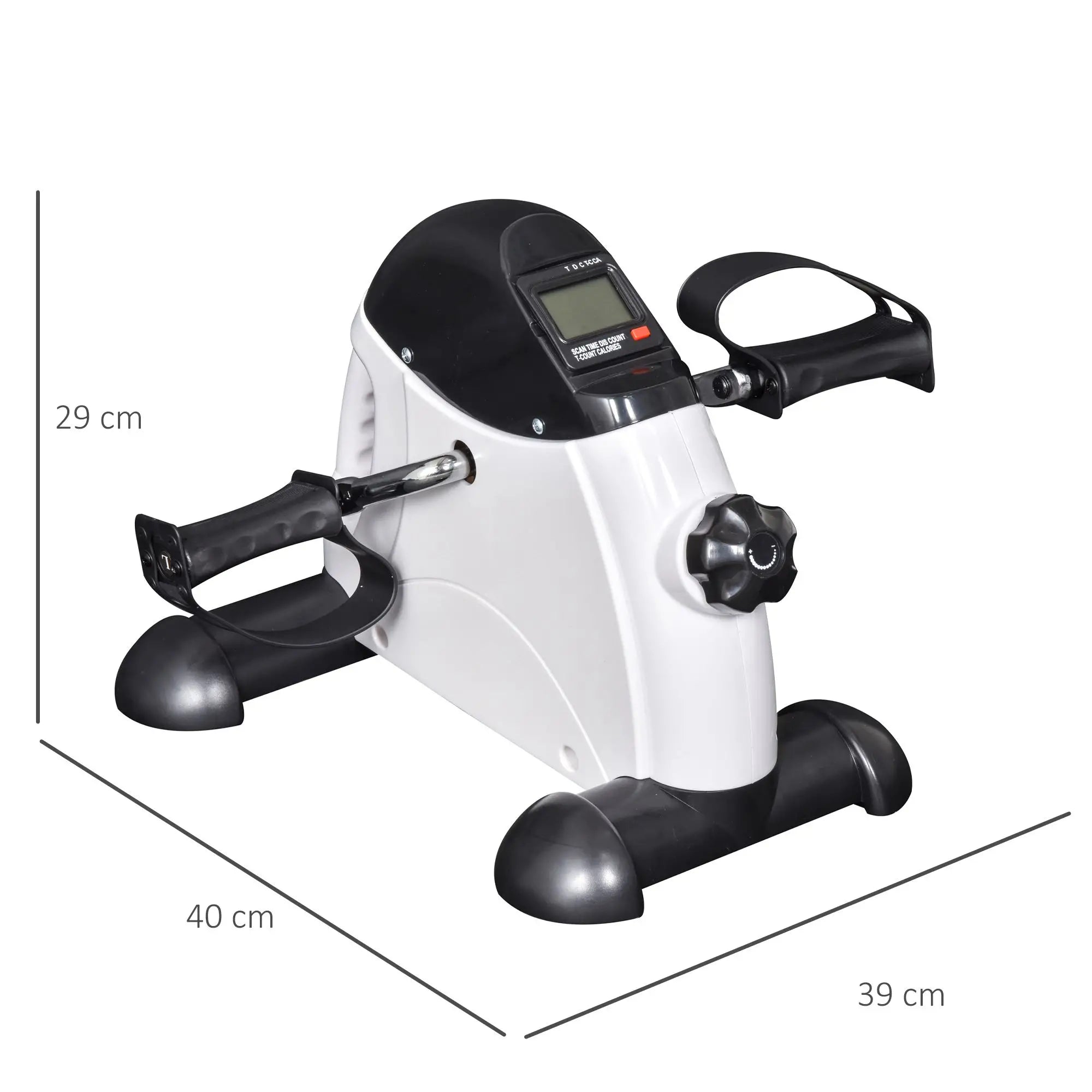 HOMCOM Mini Heimtrainer Fitnessbike LCD-Display verstellbarer Widerstand