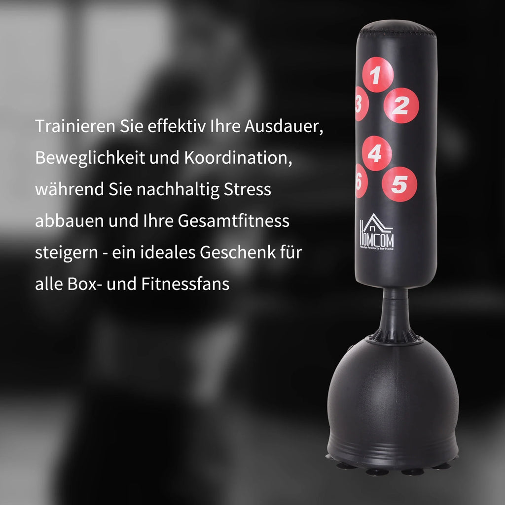 HOMCOM Standboxsack freistehend mit Saugnäpfen & Reflex-System