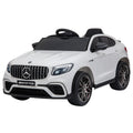 HOMCOM Kinder Elektroauto Mercedes-Benz mit Fernbedienung & Sicherheitsgurt Weiß