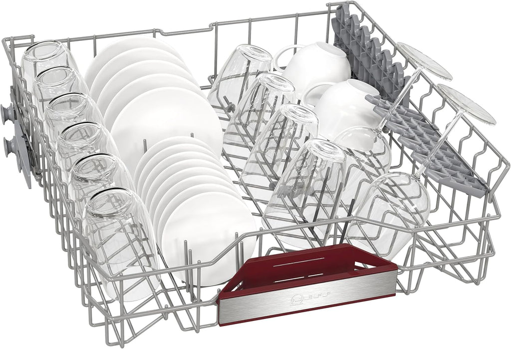 NEFF S157YCX03E, N 70, Smarter Geschirrspüler Vollintegriert, 60 cm, Besteckschublade, Made in Germany, Zeolith-Trocknung, besonders leise Spülmaschine, höhenverstellbarer Oberkorb, starker Sprühdruck