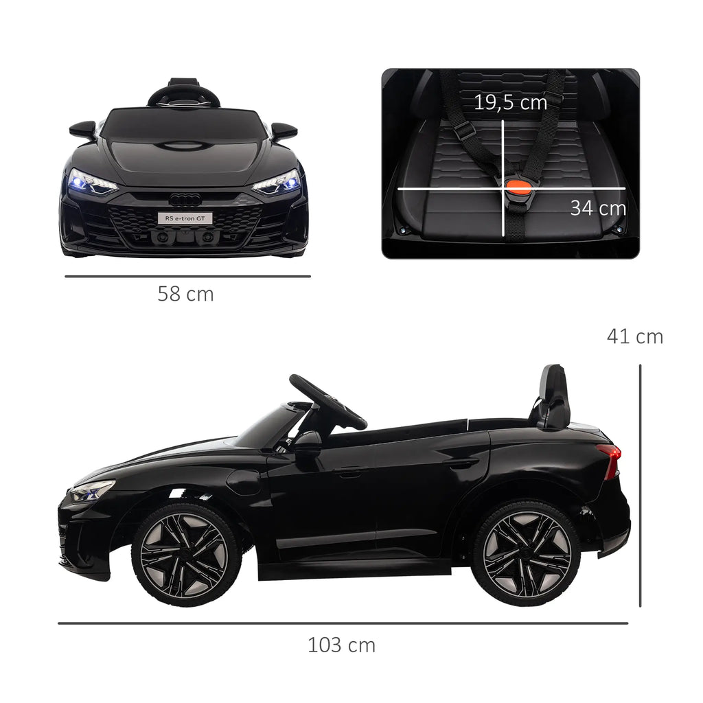 HOMCOM Kinder Elektroauto mit Fernbedienung & Musikfunktion