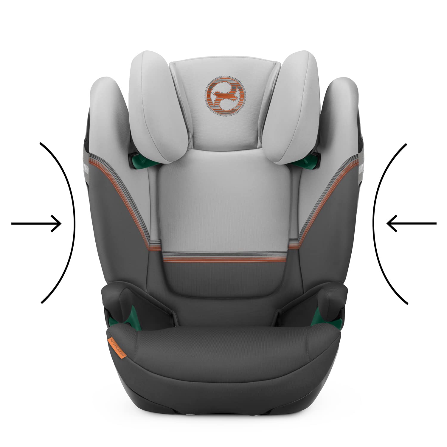 CYBEX Gold Kindersitz Solution S2 i-Fix, Für Autos mit und ohne ISOFIX, 100 - 150 cm, Ab ca. 3 bis 12 Jahre (15 - 50 kg), Lava Grey