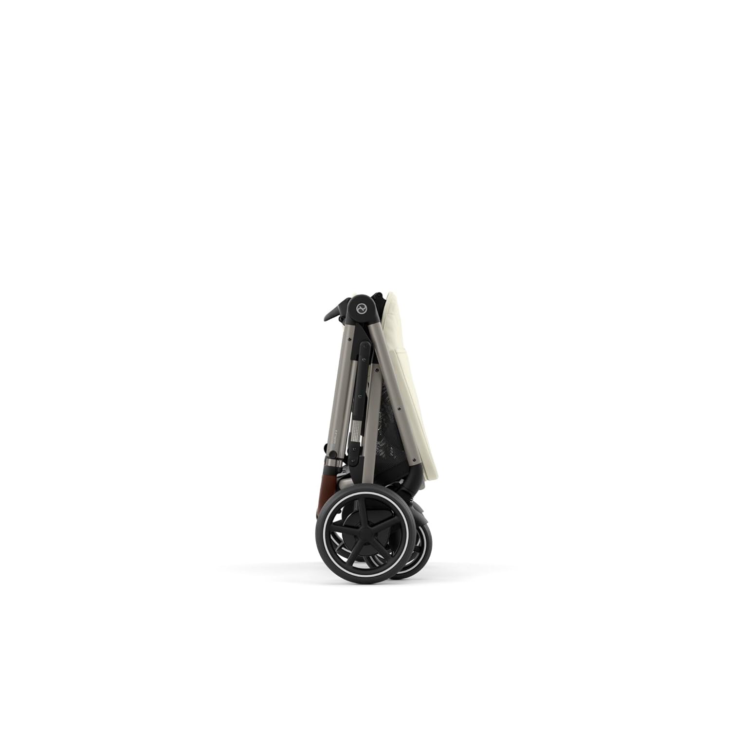 CYBEX Gold Kinderwagen e-GAZELLE S, Ab Geburt bis ca. 4 Jahre, Max. 22 kg (Single-Modus) / 2x 22 kg (Duo-Modus), All-in-1-System mit E-Antrieb und 20+ Konfigurationen, Moon Black