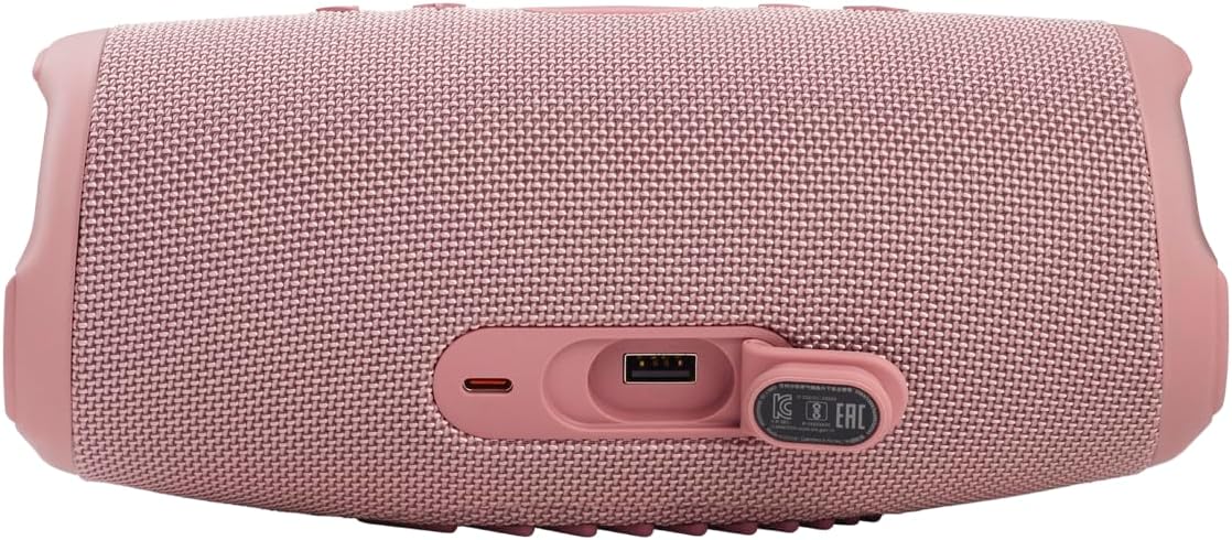 JBL Charge 5 Bluetooth-Lautsprecher in Schwarz – Wasserfeste, portable Boombox mit integrierter Powerbank – Eine Akku-Ladung für bis zu 20 Stunden kabellosen Musikgenuss