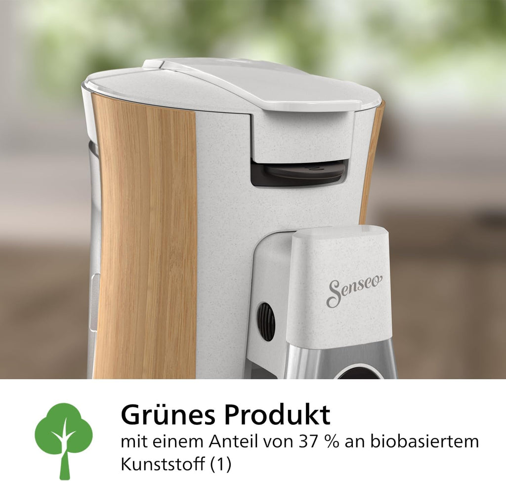 Philips Senseo Select CSA240/20 Kaffeepadmaschine (Kaffeestrkewahl Plus, Memo-Funktion, aus recyceltem Plastik), Schwarz Eco