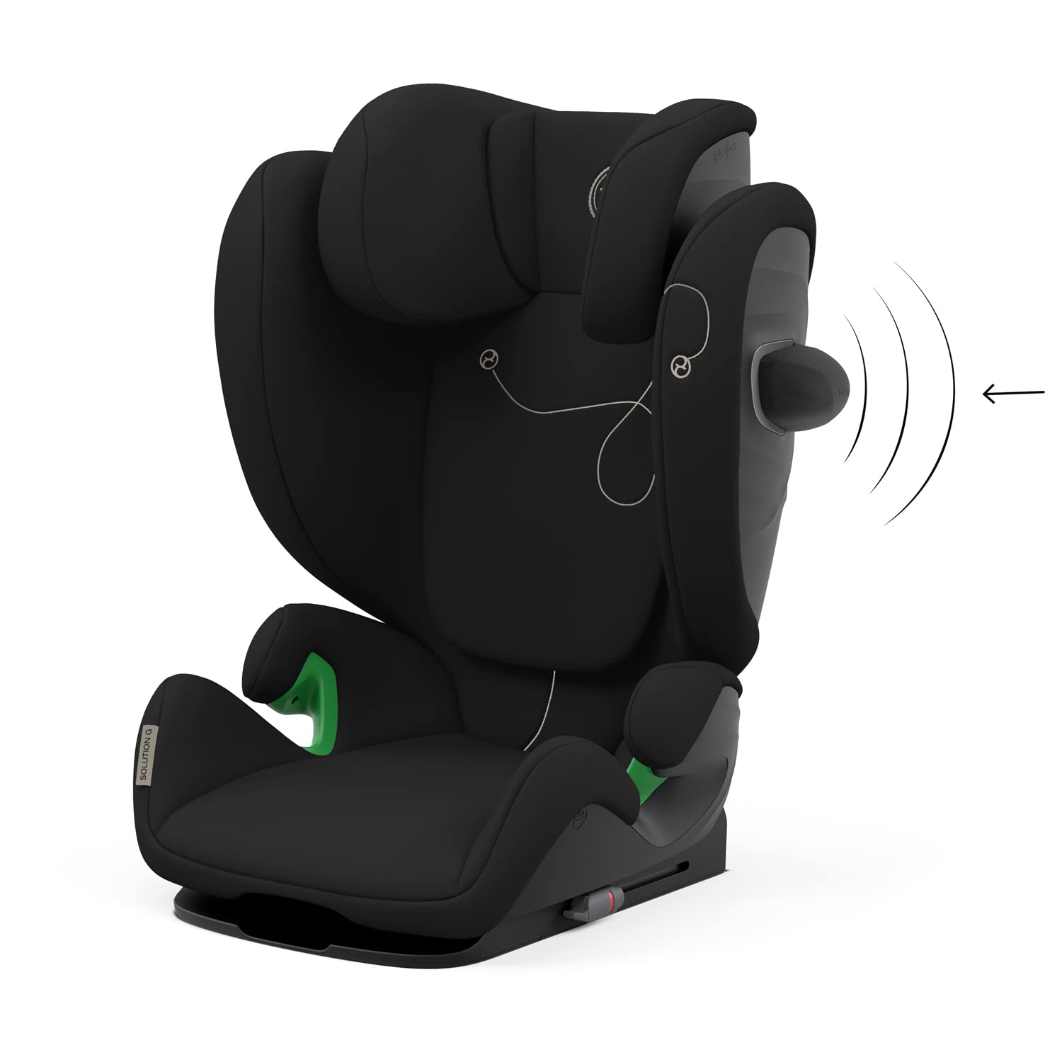CYBEX Gold Kinder-Autositz Solution G i-Fix, Für Autos mit und ohne ISOFIX, Ab ca. 3 bis 12 Jahre (100 - 150 cm), Ab ca. 15 bis 50 kg, Lava Grey