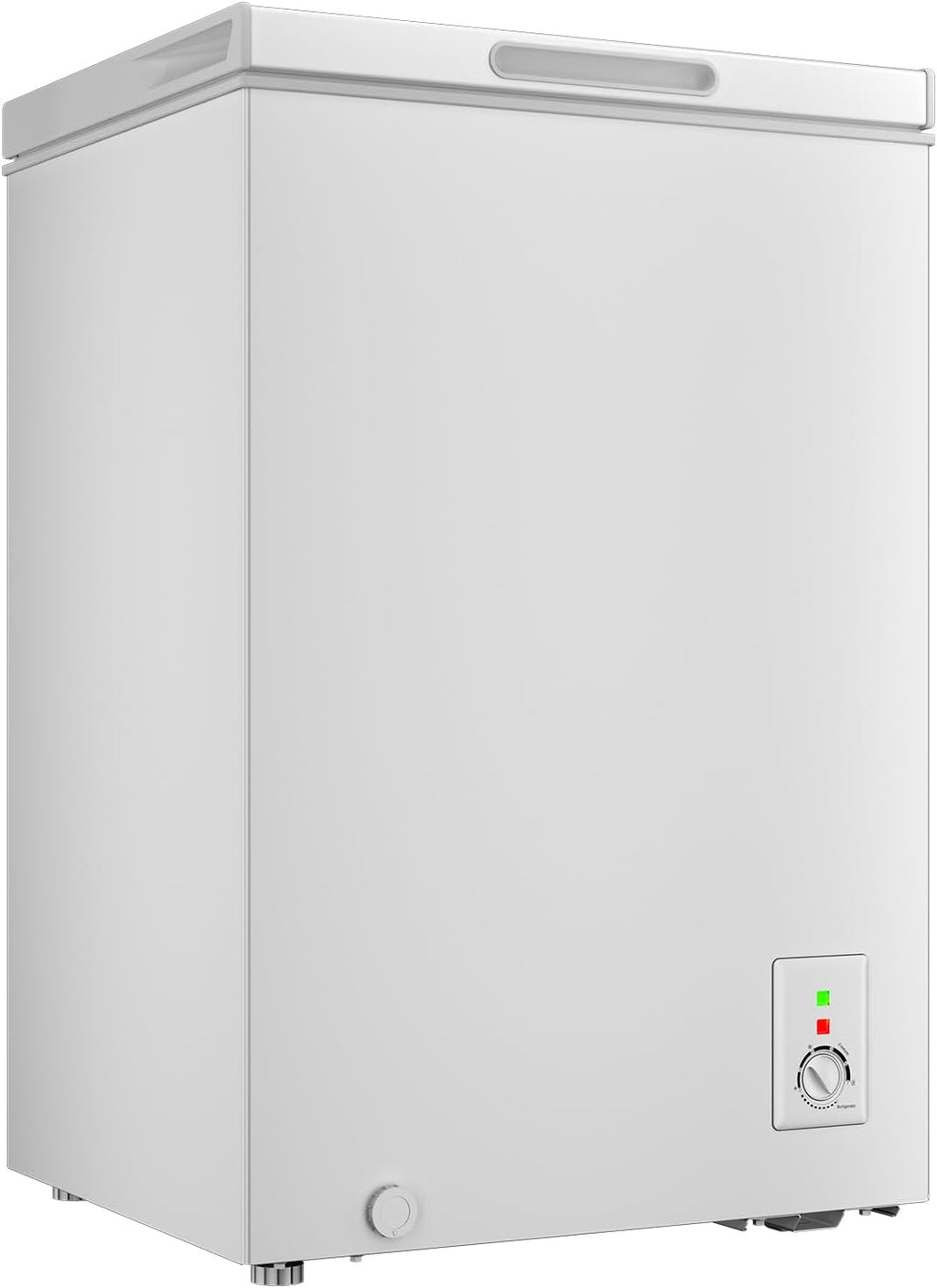 CHiQ FCF98DE Gefriertruhe 99 L, 54,5 x 47,6 x 83,5 cm, 4-Sterne-Gefrieren, Thermostatsteuerung, Drahtgestell, Schwebetür, Geräuscharm, Weiß