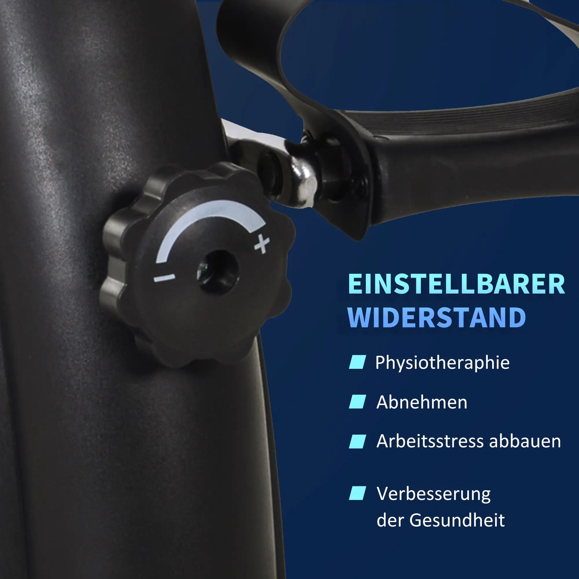 HOMCOM Mini Bike Pedaltrainer mit LCD-Display, verstellbarer Widerstand